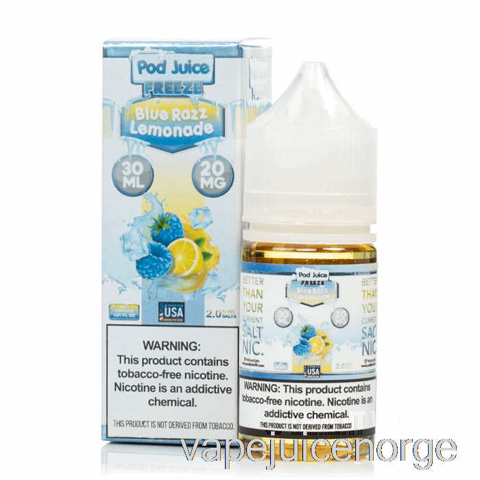 Vape Norge Freeze Blue Razz Lemonade - Pod Juice - 30ml 35mg